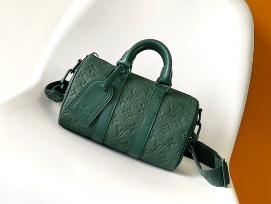 Louis Vuitton LV Classic Keepall Travel Bag in Monogram Taurillon M24432