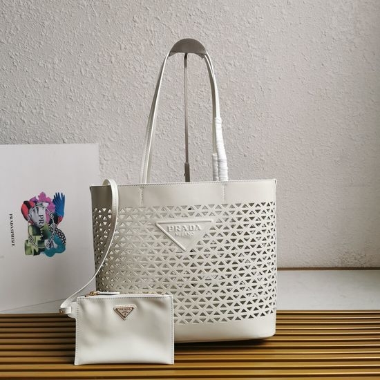 Prada Cutout Leather Tote Bag 1BG503