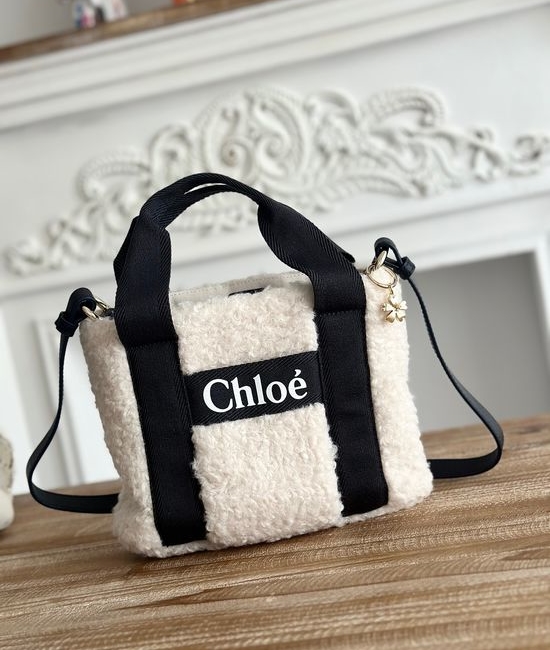 Chloe Woody Lambskin Tote Bag 90382