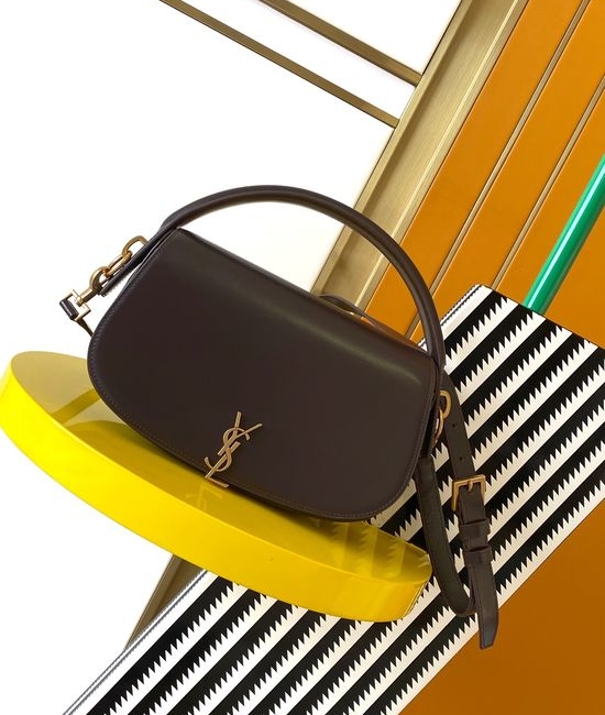 Yves Saint Laurent YSL VOLTAIRE Box Calfskin Shoulder Bag 787671