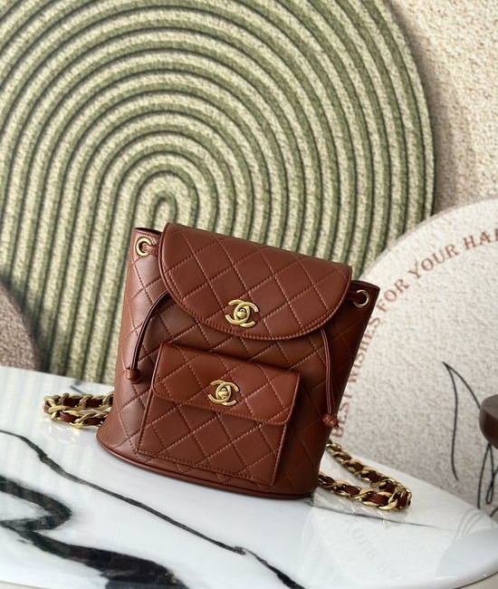 Chanel Vintage Backpack Quilted Lambskin A2210
