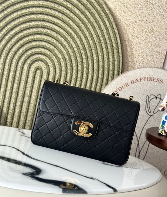 Chanel Classic Flap Large Quilted Lambskin Bag A2222