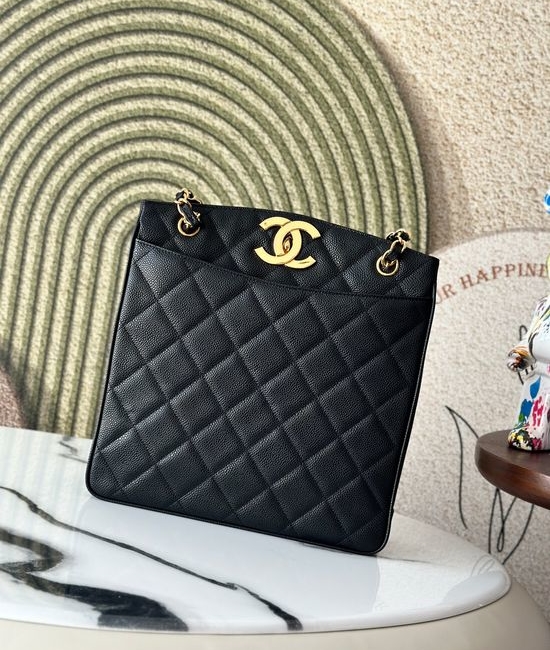 Chanel Vintage Caviar Leather Shopping Bag A2212