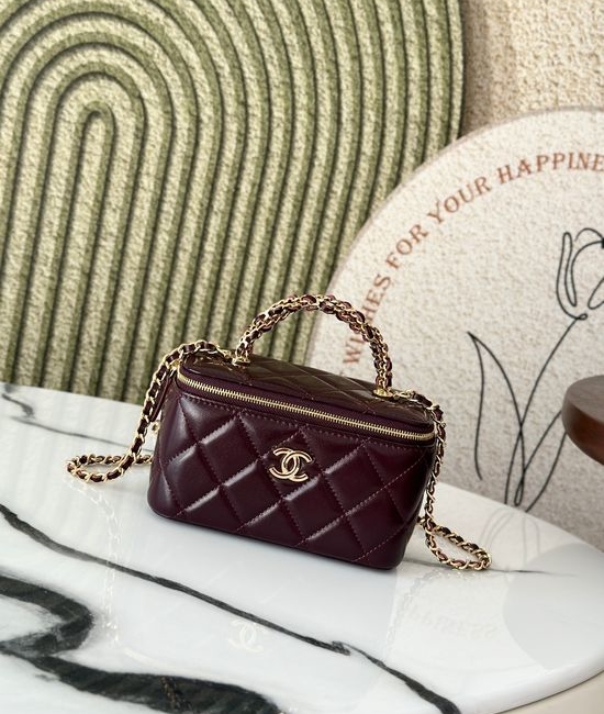 Chanel Woven Handle Cosmetic Bag 66025