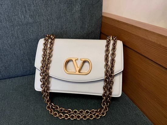 Valentino VLOGO Signature Leather Shoulder Bag 3188
