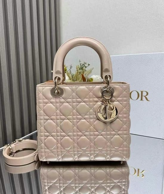 Christian Dior CD Lady Lambskin Quilted Flap Bag 6605