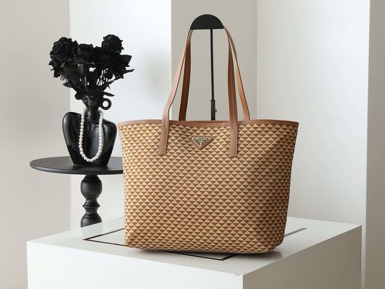 Prada Tessuto Triangulum Nylon Tote Bag 1BD552