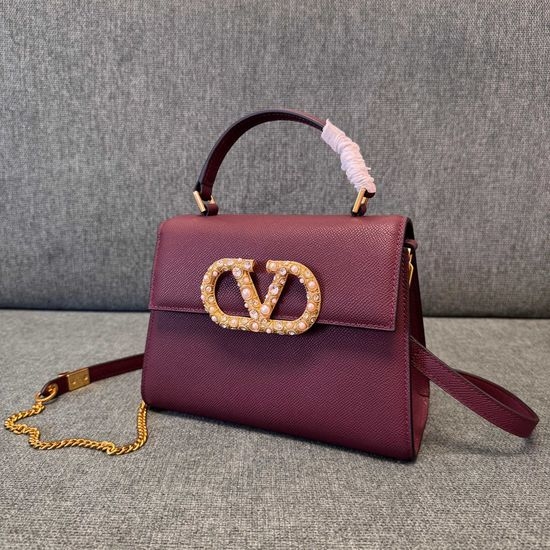 Valentino VSLING Leather Crossbody Handbag 0531