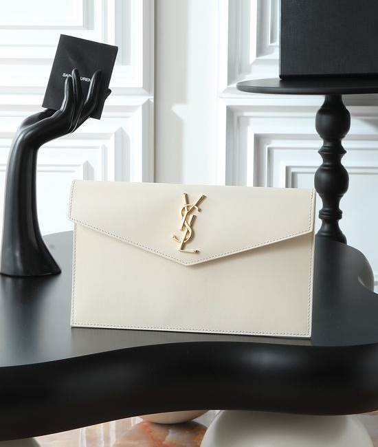 Yves Saint Laurent YSL Uptown Leather Clutch 565739
