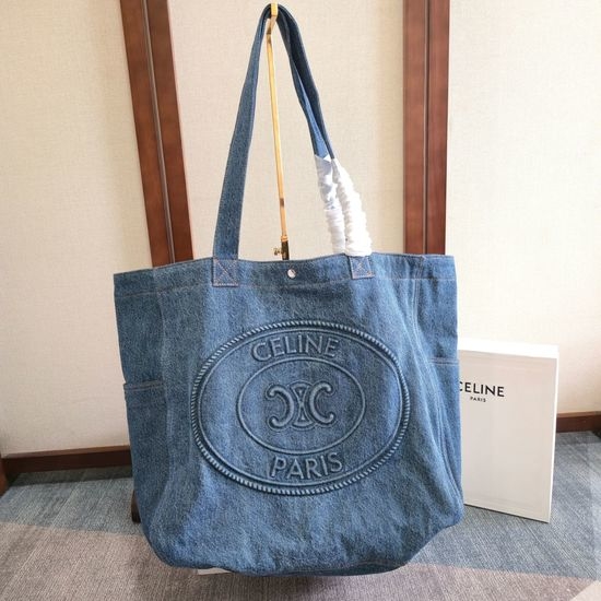 Celine Cabas Denim Tote Bag 122462