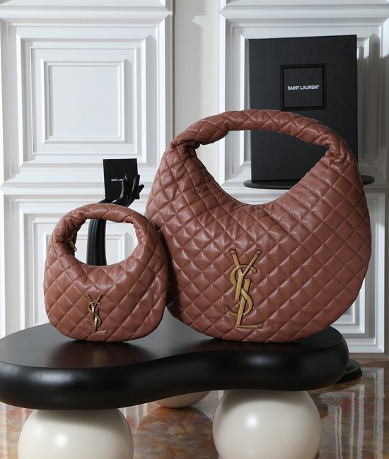 Yves Saint Laurent YSL ICARE Hobo Nappa Leather Bag 698652