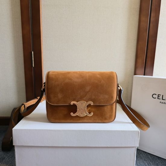 Celine Velvet Touch Suede Handbag 188423