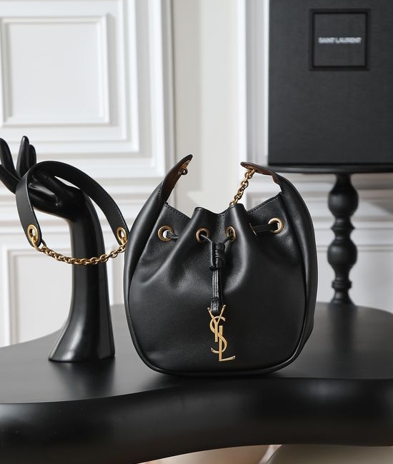 Yves Saint Laurent YSL Suede Minimalist Bucket Bag 840888