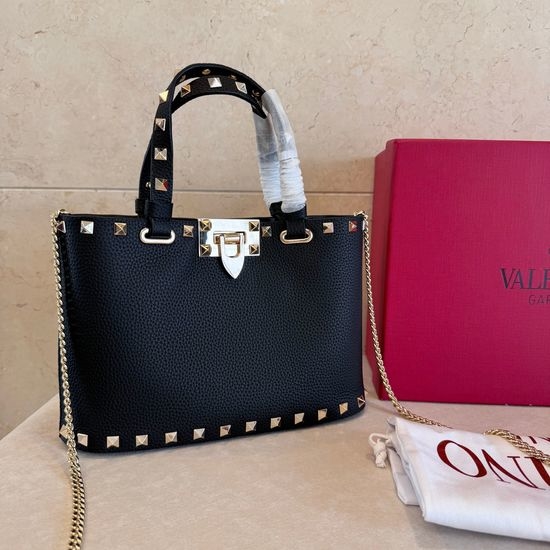 Valentino Rockstud Grainy Calfskin Crossbody Bag 8001