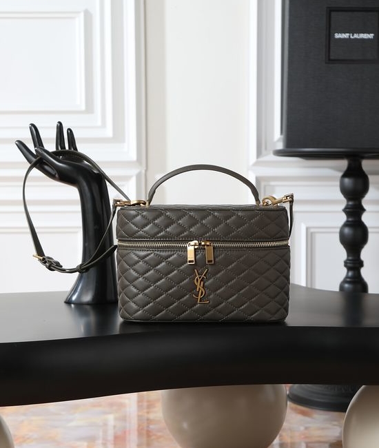 Yves Saint Laurent YSL GABY Quilted Lambskin Cosmetic Case 851572
