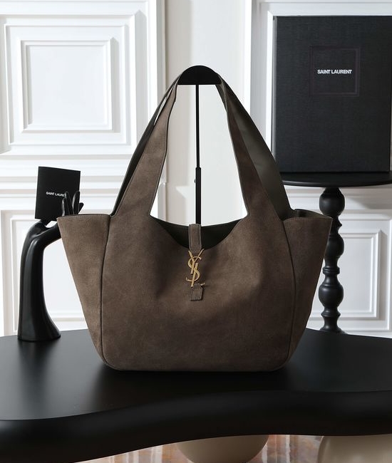 Yves Saint Laurent YSL Bea Suede Hobo Tote 763435