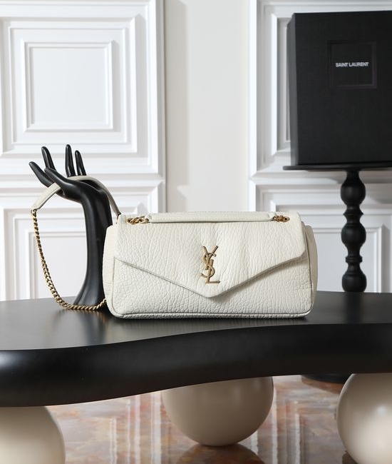 Yves Saint Laurent YSL Calypso Lambskin Chain Shoulder Bag 800916