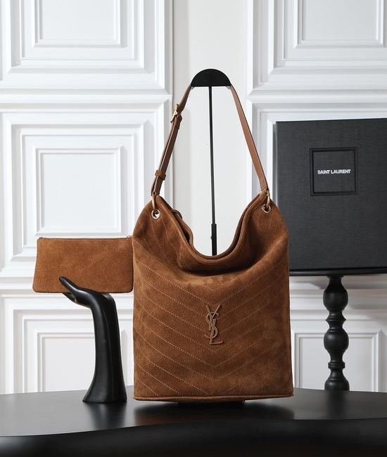 Yves Saint Laurent YSL Niki Suede Bucket Bag 844346