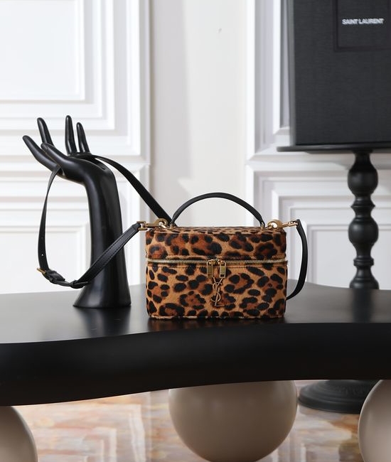 Yves Saint Laurent YSL GABY MINI Box Bag Leopard Print 766731