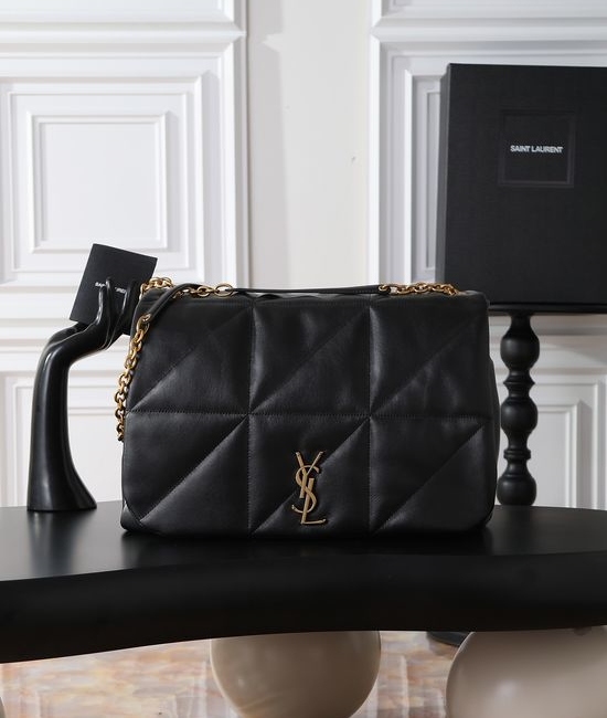 Yves Saint Laurent YSL JAMIE 4.3 Black Lambskin Vintage Shoulder Bag 742431