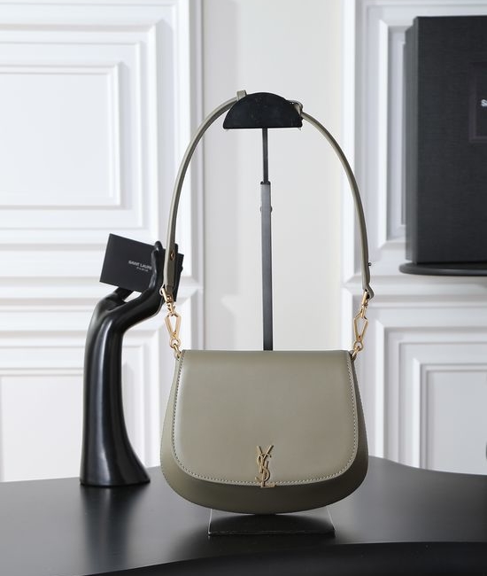 Yves Saint Laurent YSL Voltaire Woven Calfskin Shoulder Bag 753824