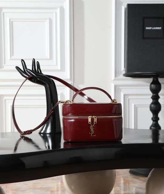 Yves Saint Laurent YSL GABY MINI Patent Leather Box Bag 766731
