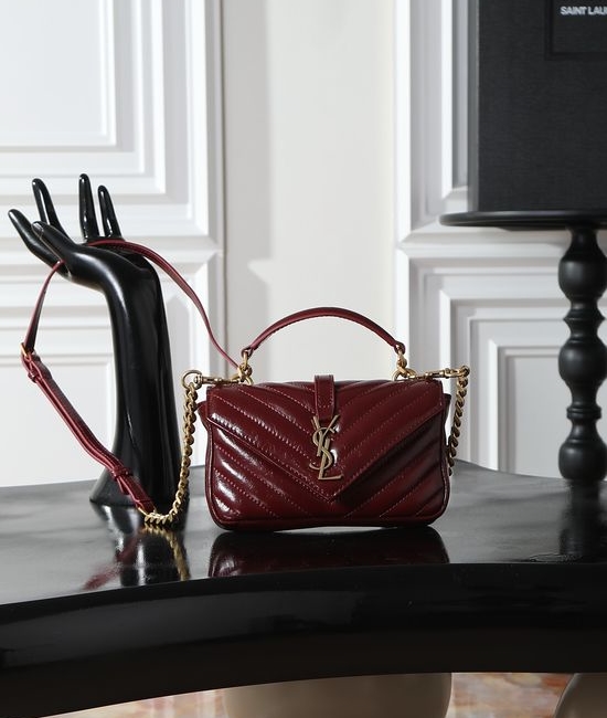 Yves Saint Laurent YSL Mini College Patent Leather Bag 779430