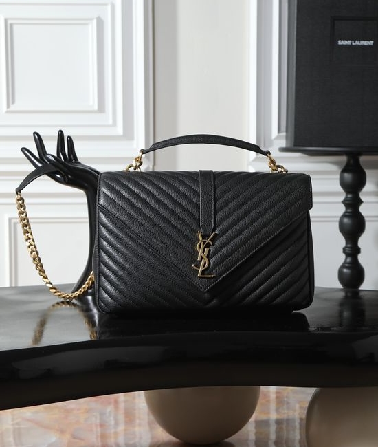 Yves Saint Laurent YSL Monogram College Gold Hardware Bag 487212