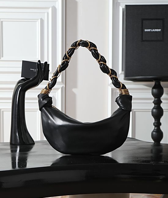 Yves Saint Laurent YSL AMALIA Hobo Lambskin Shoulder Bag 862558