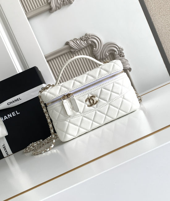 Chanel Vanity Case with Handle Haas Calfskin AP4407