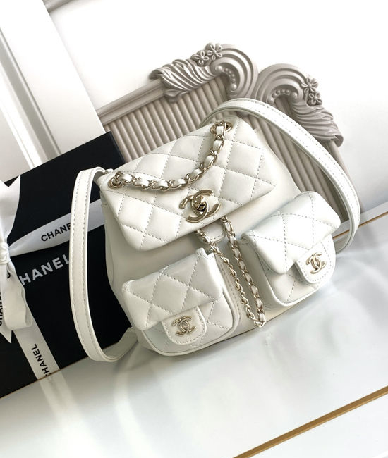 Chanel Duma Backpack Gold Hardware AS3787