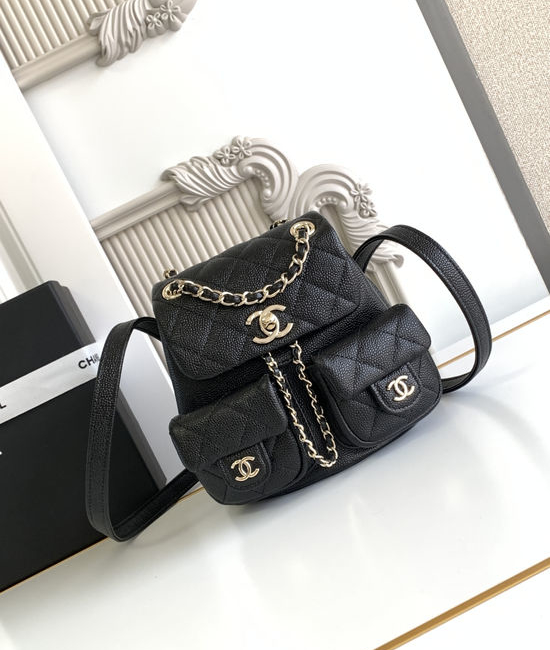 Chanel Duma Quilted Leather Backpack 3787