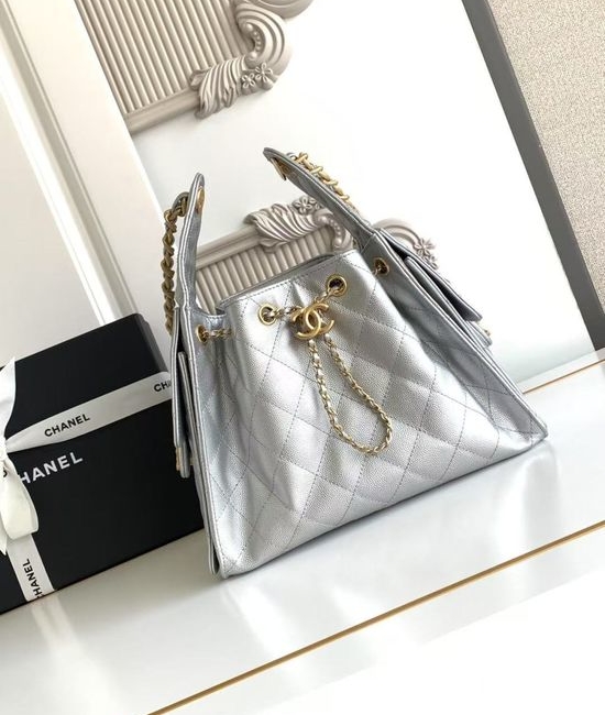 Chanel Hobo Quilted Leather Shoulder Bag AS5293