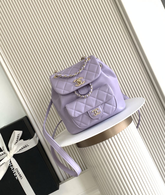 Chanel DUMA Quilted Lambskin Backpack AS2908