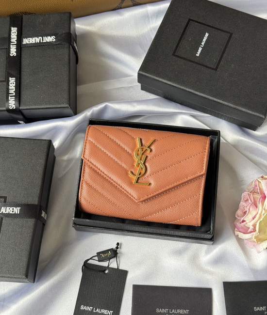 Yves Saint Laurent YSL Caviar Leather Bifold Wallet 414404