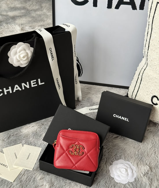Chanel Wallet Lambskin Mini Card Holder AP2136