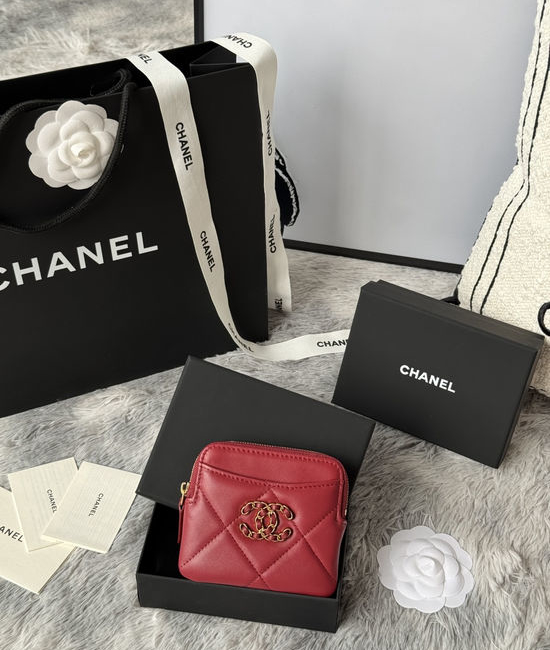 Chanel Wallet Lambskin Mini Card Holder AP2136