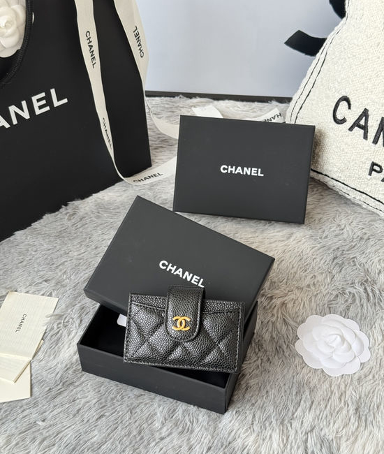 Chanel Accordion Card Case Convenient Storage AP392