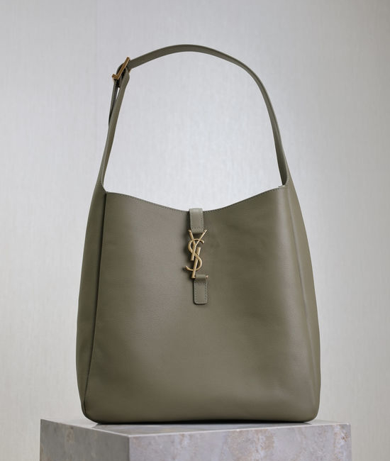 Yves Saint Laurent YSL LE 5A7 Large Hobo Bag Smooth Leather 753837