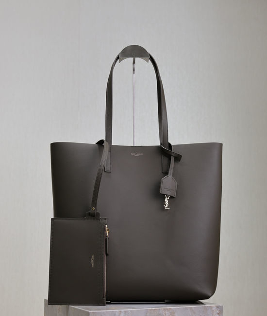 Yves Saint Laurent YSL Shopping Tote Bag Vertical Green 600306