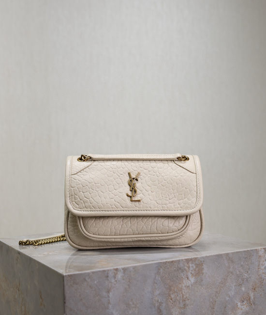 Yves Saint Laurent YSL Niki Mini Lambskin Crossbody Bag 828736