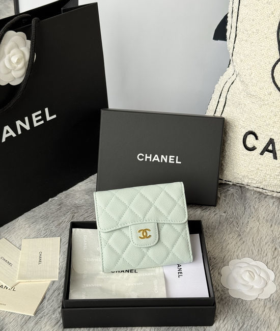 Chanel CF Short Trifold Wallet 6 Card Slots 82288