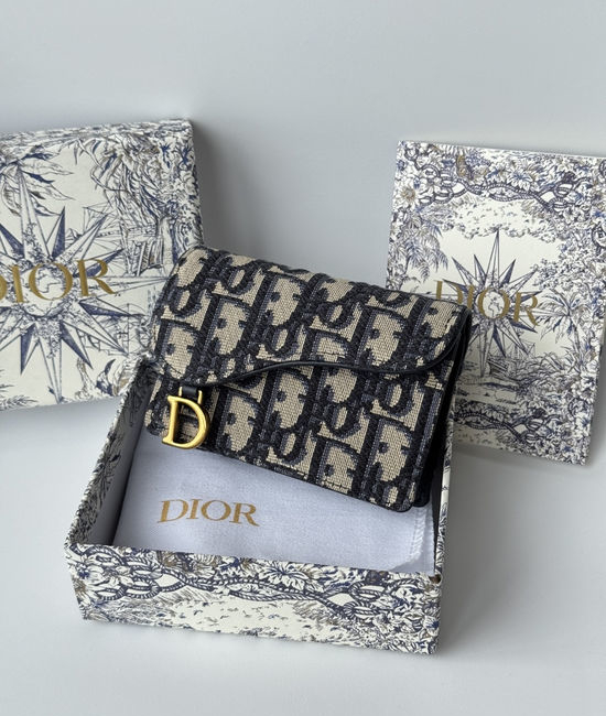 Christian Dior CD Saddle Card Holder 5611