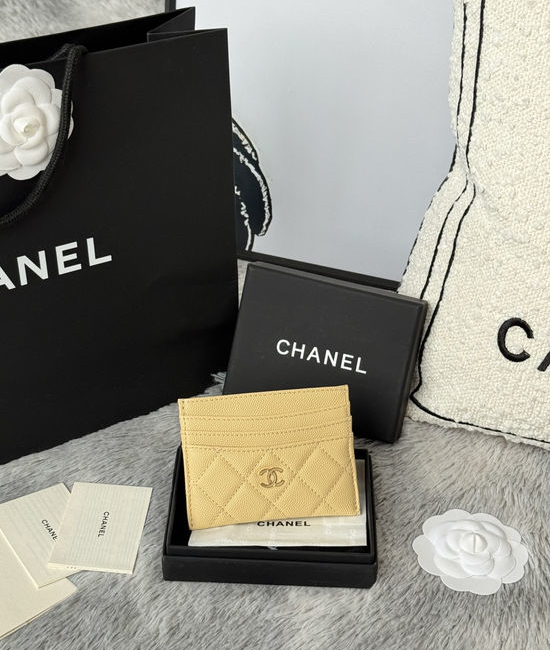 Chanel Card Holder Caviar Leather AP4522