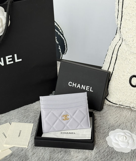 Chanel Caviar Leather Card Holder AP4522