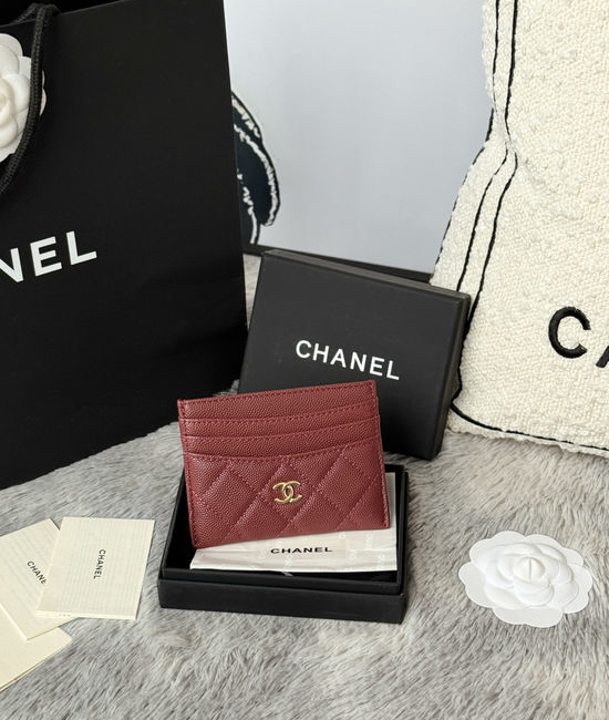 Chanel Card Holder Caviar Leather AP4522
