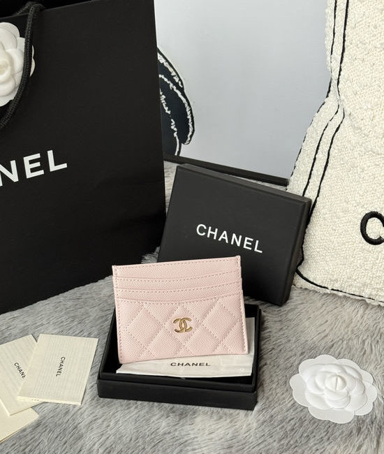 Chanel Caviar Leather Card Holder AP4522