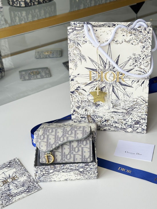 Christian Dior Saddle Oblique Printed Card Holder 5611