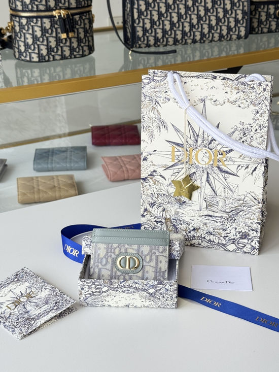Christian Dior 30 Montaigne Oblique Printed Card Holder S2152