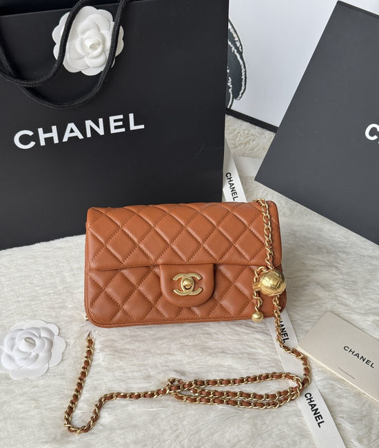 Chanel Classic Flap Mini Quilted Lambskin Crossbody Bag AS1787